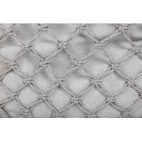 Houpací křeslo LUARO s opěradlem - šedé - 80 cm + polštář XXL