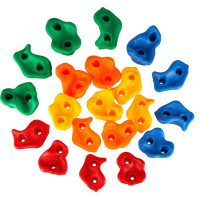 Lezecké úchyty pro děti - barevné 20 ks + šrouby