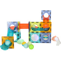 Svítící magnetická kuličková dráha - 49 prvků