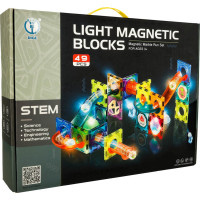 Svítící magnetická kuličková dráha - 49 prvků