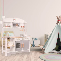 Dětská dřevěná kuchyňka MDF MODERN CLASSIC + příslušenství