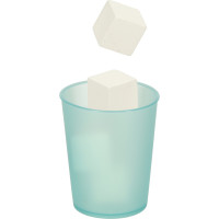 Dětská dřevěná kuchyňka s lednicí - bílá/zlatá