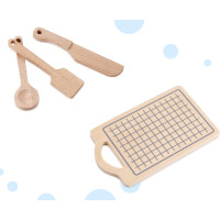 Dětská dřevěná kuchyňka MDF MODERN CLASSIC + příslušenství