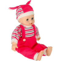 Dětská panenka Maya se zvukem - růžová - 40 cm