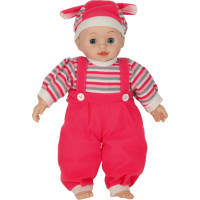 Dětská panenka Maya se zvukem - růžová - 40 cm