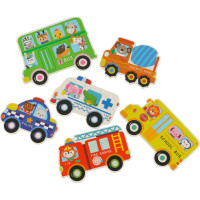 Puzzle v plechovce - Vozidla - 30 dílků