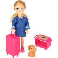 Letadlo pro panenky s letuškou - růžové