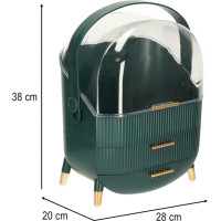 Organizér na kosmetiku - zelený