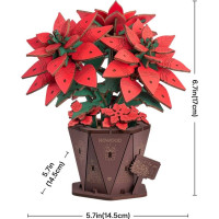 RoboTime 3D dřevěná skládačka Vánoční hvězda