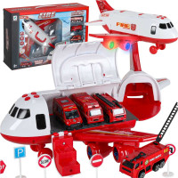 Transportní letadlo + 3 hasičské vozy