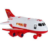 Transportní letadlo + 3 hasičské vozy