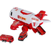 Transportní letadlo + 3 hasičské vozy