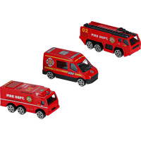 Transportní letadlo + 3 hasičské vozy