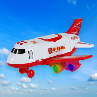 Transportní letadlo + 3 hasičské vozy