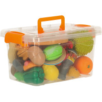 Potraviny ke krájení - zelenina, ovoce, pizza - 36 prvků