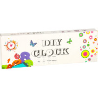 Samolepicí nástěnné hodiny 80-90 cm - barevné - 12 číslic