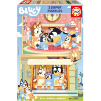 EDUCA Dřevěné puzzle Bluey 2x16 dílků