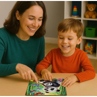 WOODEN CITY Dřevěné puzzle Pandí dobrodružství 20 dílků