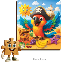 WOODEN CITY Dřevěné puzzle Pirátský papoušek 20 dílků