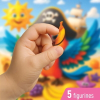 WOODEN CITY Dřevěné puzzle Pirátský papoušek 20 dílků