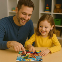 WOODEN CITY Dřevěné puzzle Rybaření 20 dílků