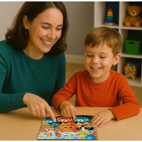 WOODEN CITY Dřevěné puzzle Šťastný závod 20 dílků