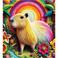 WOODEN CITY Dřevěné puzzle Kapybara 20 dílků