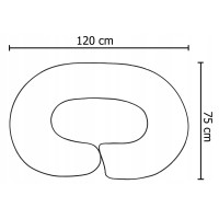 Hnízdečko (kokon) pro miminko/těhotenský polštář 2v1 s doplňky - Ptáčci/béžové