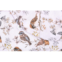 Hnízdečko (kokon) pro miminko/těhotenský polštář 2v1 s doplňky - Ptáčci/béžové