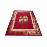 Kusový koberec ATLAS quatro - červený/béžový, 160x220 cm