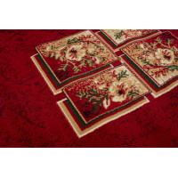 Kusový koberec ATLAS quatro - červený/béžový, 160x220 cm