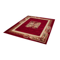 Kusový koberec ATLAS quatro - červený/béžový, 160x220 cm