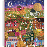 GALISON Metalické puzzle Strašidelná vesnice 1000 dílků