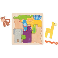 GOKI Obrysové puzzle Safari 11 dílků