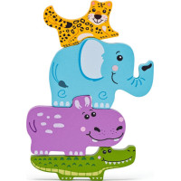 WOODY Obrysové puzzle Zvířátka 11 dílků