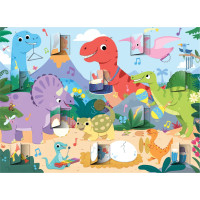 GALT Okénkové puzzle Dinosauři 20 dílků