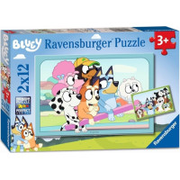 RAVENSBURGER Puzzle Bluey 2x12 dílků