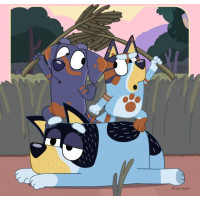 RAVENSBURGER Puzzle Bluey 3x49 dílků