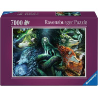 RAVENSBURGER Puzzle Mystičtí vlci 7000 dílků