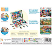 EUROGRAPHICS Puzzle Connecting Pieces: Kočičí pletení 48 dílků