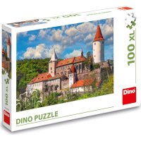 DINO Puzzle Hrad Křivoklát 100 XL dílků