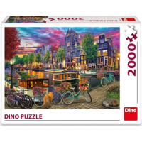 DINO Puzzle Malovaný Amsterdam 2000 dílků
