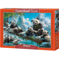 CASTORLAND Puzzle Pandí zimní zábava 2000 dílků
