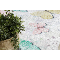 Dětský kusový koberec Bambino 1610 Butterflies cream, 80x150 cm