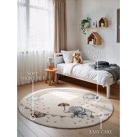 Dětský kusový koberec Villeroy & Boch Boho Kids 106304 Cream Multicolor kruh