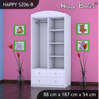 Dětská skříň PRINC A PRINCEZNA - TYP 6B, oranžová