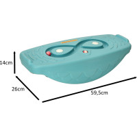 Balanční deska s kuličkovým labyrintem - tyrkysová