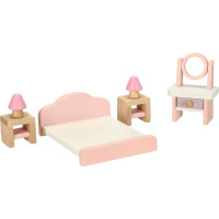Dřevěný nábytek do domečku pro panenky - růžový