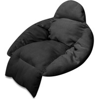 Podsedák LUARO XXL do houpacího křesla - černý