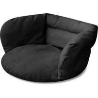 Podsedák LUARO do houpacího křesla - černý